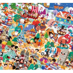 Mon jeu de cherche et trouve géant autour du monde