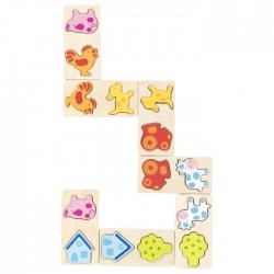 Jeu de dominos 3D ferme