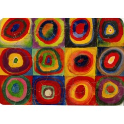 Puzzle Carrés avec cercles de Kandinsky