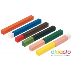 Cuisenaire: les réglettes en bois