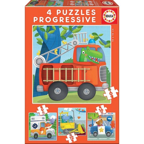 Patrouille de sauvetage - 4 puzzles progressifs