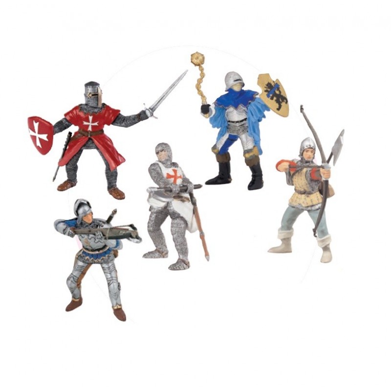 Lot de 5 chevaliers