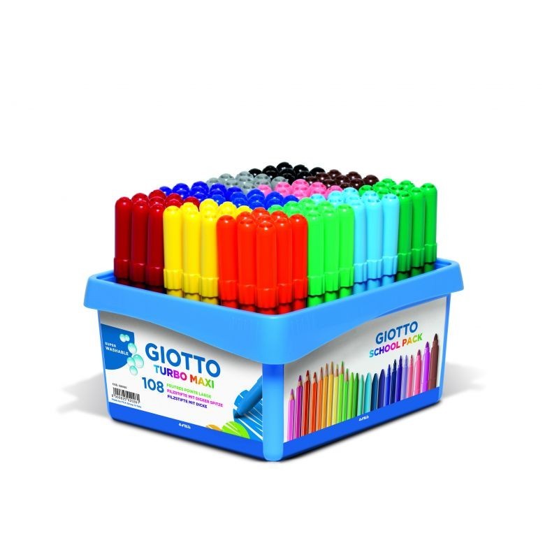 Schoolpack de 108 feutres Turbo maxi Schoolpack de 108 feutres Turbo maxi