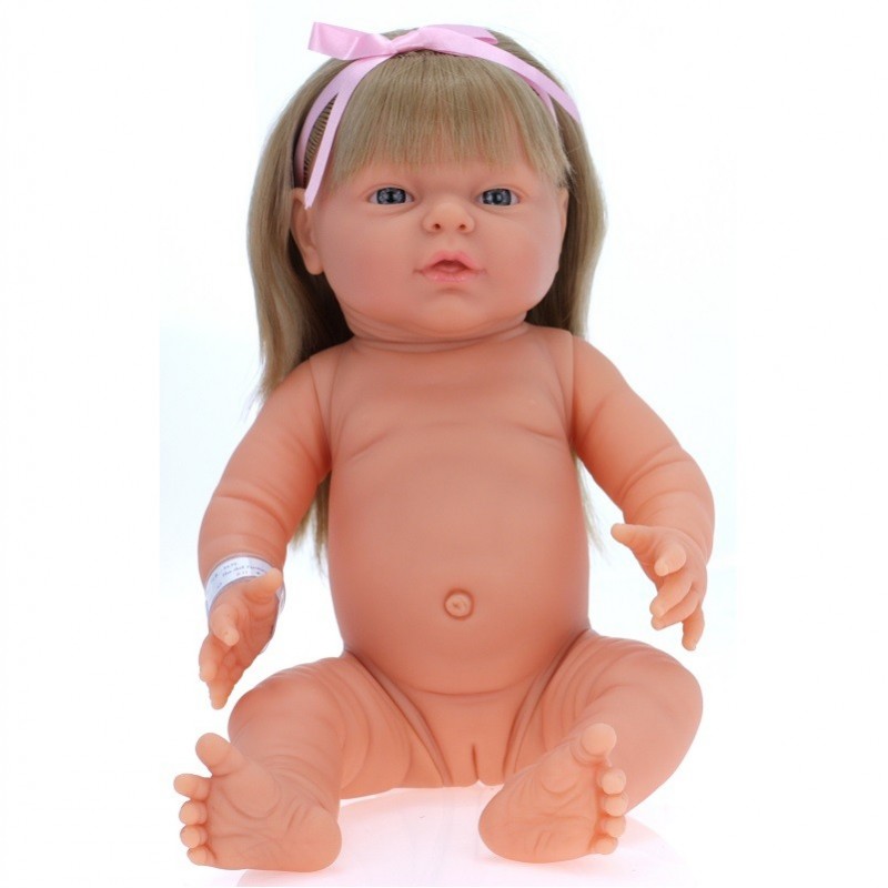 Poupée dur 45cm fille euro. Cheveu