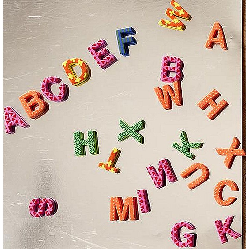 208 Lettres Magnétiques En Mousse – Tableau Double Face – EVA – Classe Et Maison