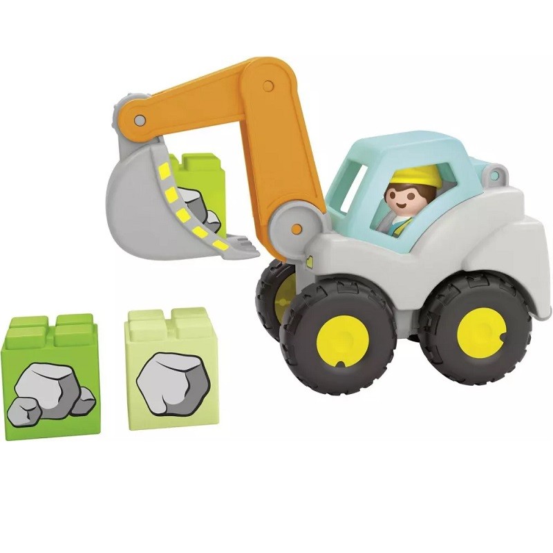 PLAYMOBIL 3472, Pelleteuse de 1979 ; trains 4027, 4053 PLAYMOBIL 3472, Pelleteuse de 1979 ; trains 4027, 4053