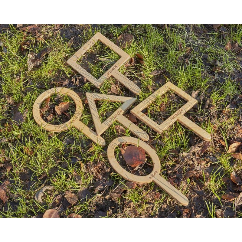 5 chercheurs de formes géométriques pour l'extérieur