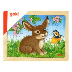 Lot de 5 puzzles des animaux de la forêt