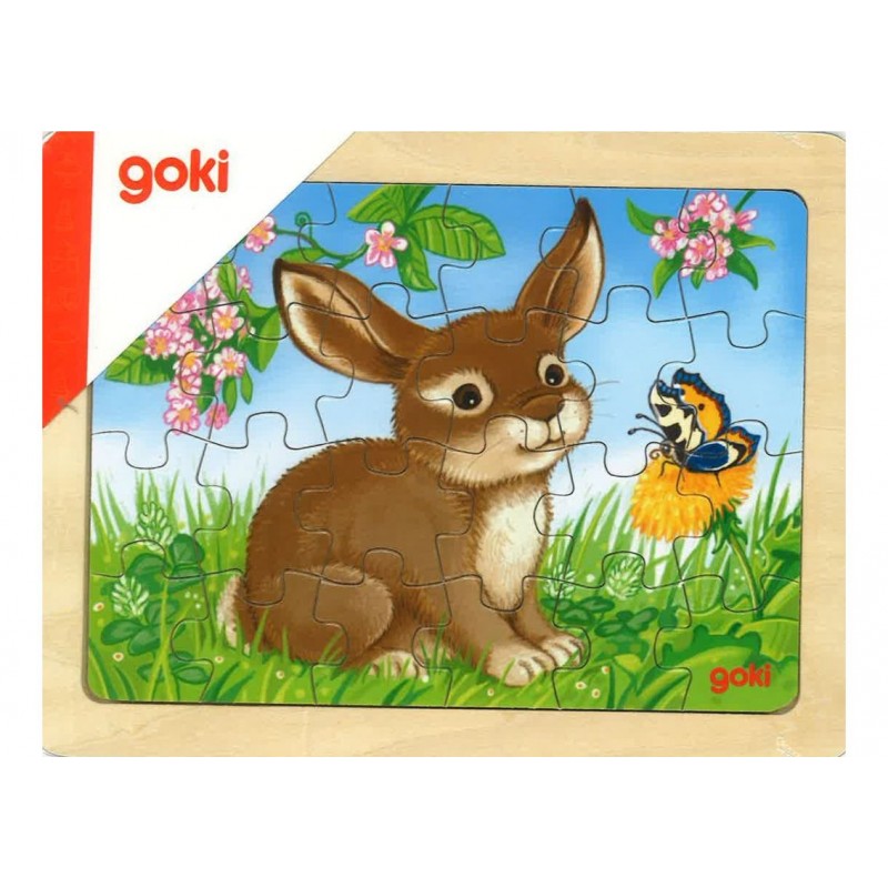 Lot de 5 puzzles des animaux de la forêt