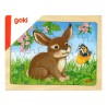 Lot de 5 puzzles des animaux de la forêt