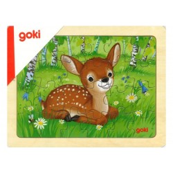 Lot de 5 puzzles des animaux de la forêt