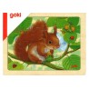Lot de 5 puzzles des animaux de la forêt