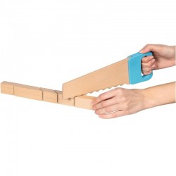 Blocs de construction à scratch avec scie