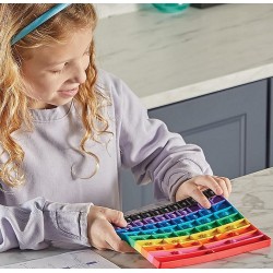 Jeu sensoriel à bulles du tableau des fractions