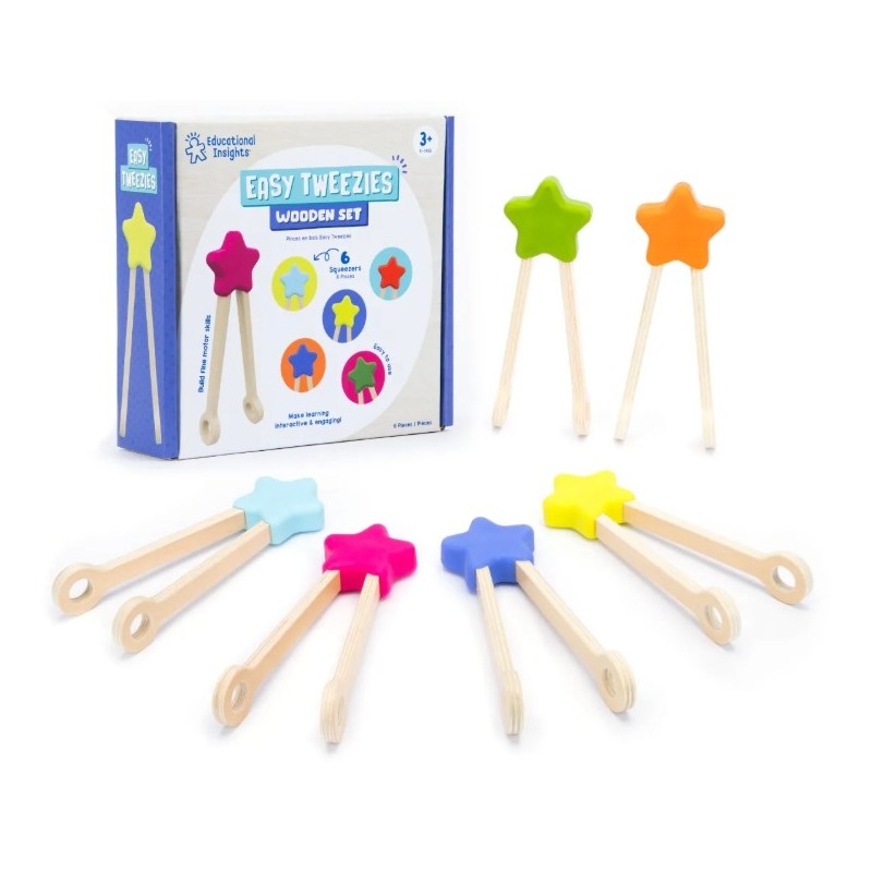 Lot de 6 grandes pinces en bois