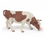 Figurine Vache Simmental broutant
