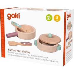 Set de cuisine en bois Petit cœur