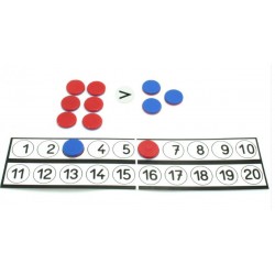 Tableau de comptage avec jetons réversibles et signes arithmétiques