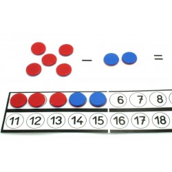 Tableau de comptage avec jetons réversibles et signes arithmétiques