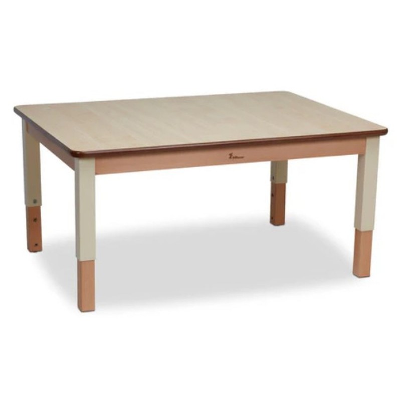 Table rectangulaire pour 6 réglable en hauteur (32 à 53 cm)