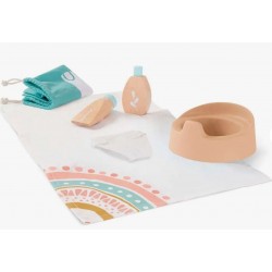 Ensemble d´hygiène en bois pour poupées