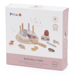 Gâteau d'anniversaire en bois