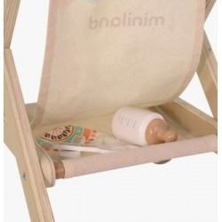 Poussette en bois pour poupées