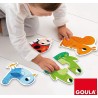 6 Puzzles Animaux 2 pièces