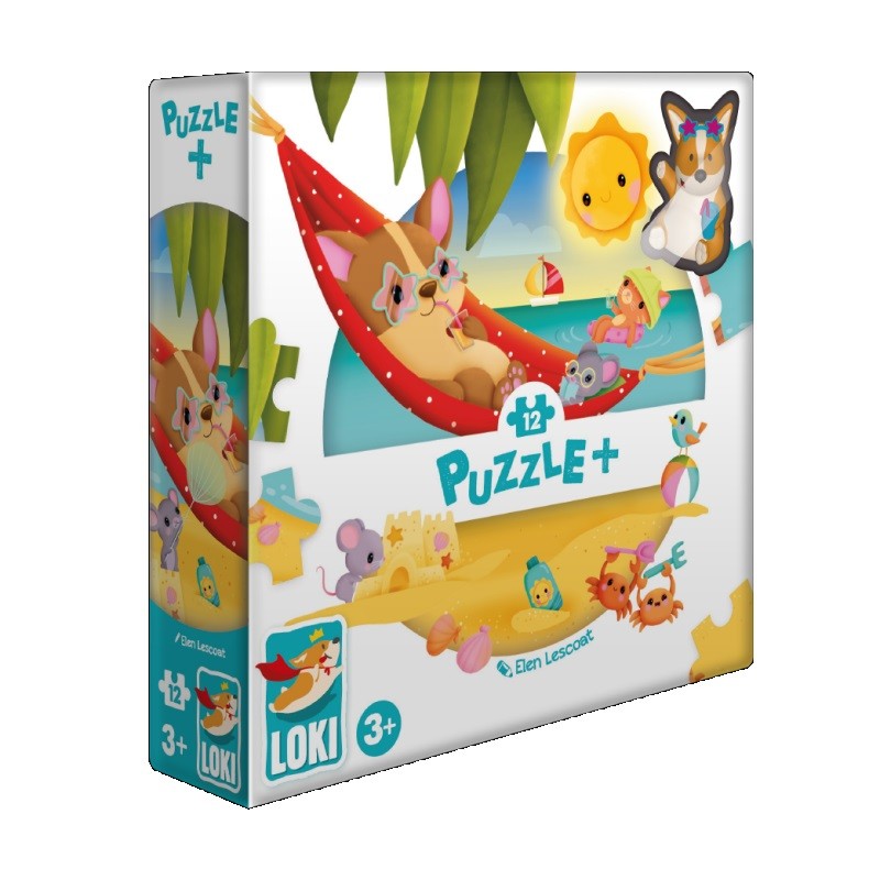 Loki à la plage (puzzle 12 pièces)