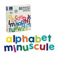 Coffret de 80 lettres minuscules magnétiques