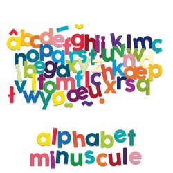 Coffret de 80 lettres minuscules magnétiques
