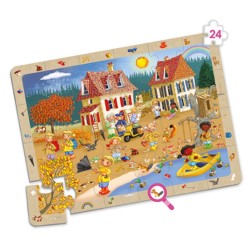 Set de 4 puzzles Les 4 saisons