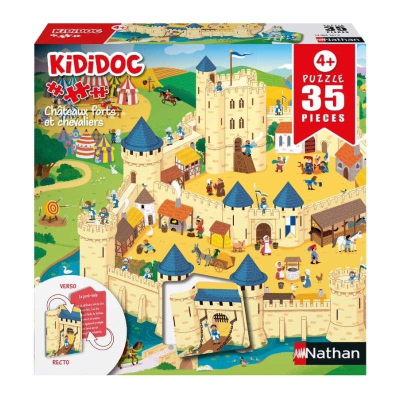 Puzzle Kididoc - Châteaux forts et chevaliers