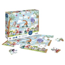 Puzzle Animaux Acrobates