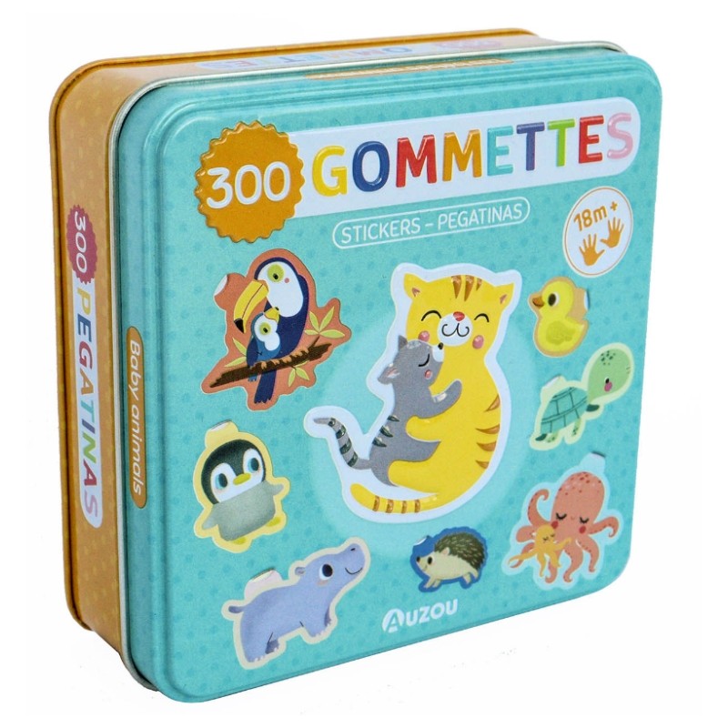 300 gommettes bébés animaux