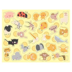 300 gommettes bébés animaux
