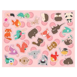 300 gommettes bébés animaux