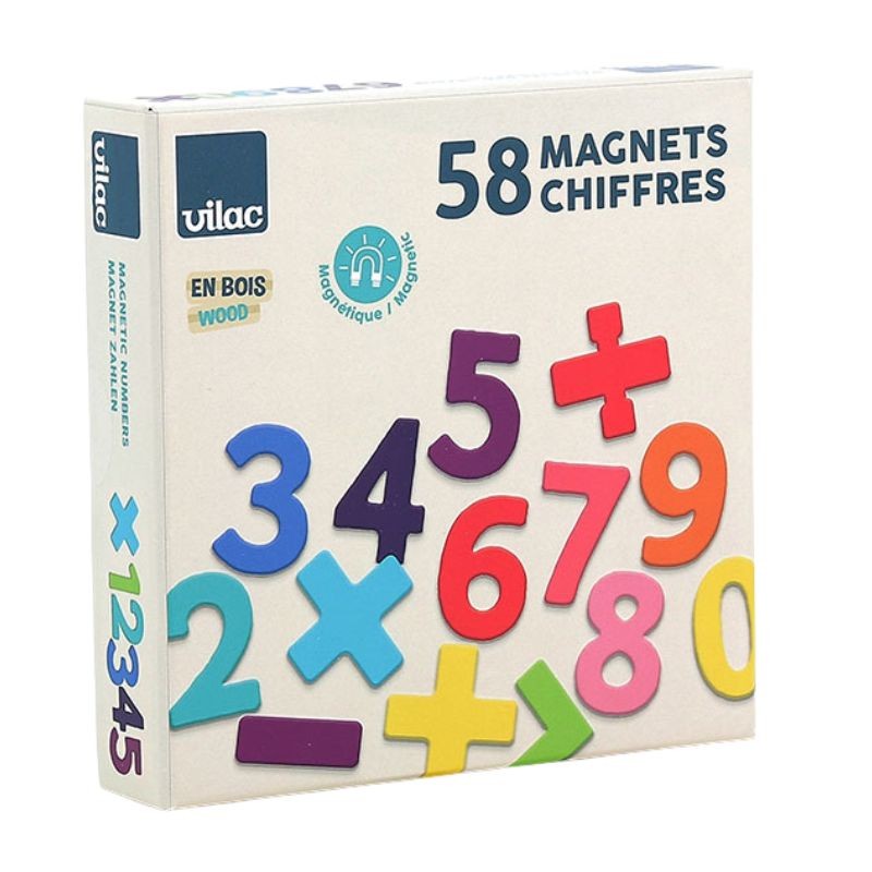 Coffret de 58 chiffres magnétiques