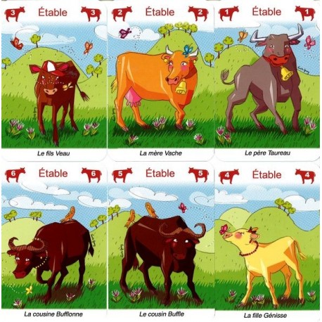 Jeu des 7 familles animaux, jeu de cartes Piatnik